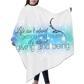 Personality  Minimalist Motivational Poster Hair Cutting Cape