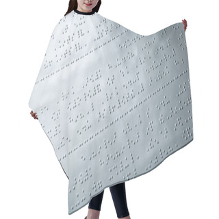 Personality  Plain Braille Page Macro Hair Cutting Cape