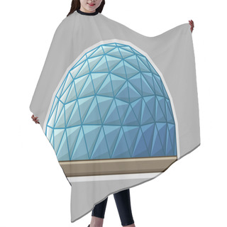 Personality  Icon Geodesic Dome Flat Hair Cutting Cape