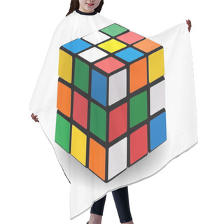 Personality  Puzzle In The Form Of Colour Squares Hair Cutting Cape