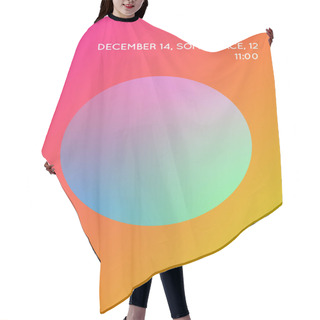 Personality  Circle Fluid With Round Spheres Hair Cutting Cape