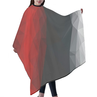 Personality  Minimal Multicolored Polygonal Background Hair Cutting Cape