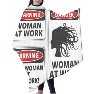 Personality  Joke Sign Hair Cutting Cape