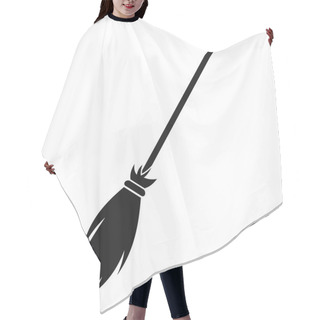 Personality  Witches Broom Black Simple Icon Hair Cutting Cape