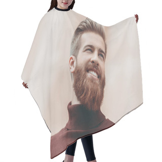 Personality  Handsome Bearded Man Hair Cutting Cape