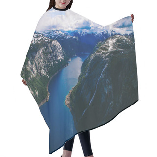 Personality  Beautiful Norway Landscape Hair Cutting Cape