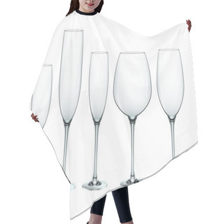 Personality  Wine Glass Set Eps10 Hair Cutting Cape