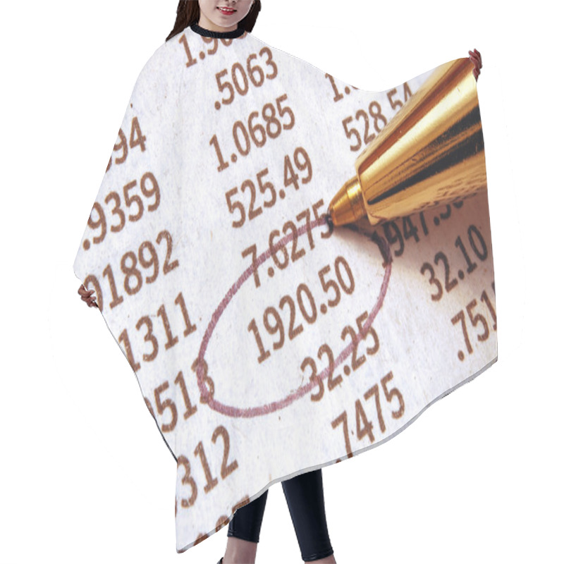 Personality  Stock Chart Hair Cutting Cape