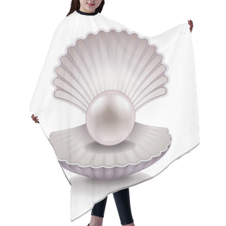Personality  Shell With Pearl Vector Illustration Hair Cutting Cape