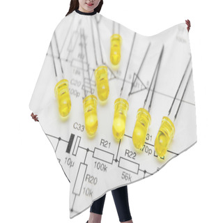 Personality  Leds Over Electronic Diagram Hair Cutting Cape