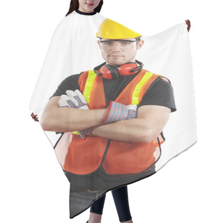 Personality  Construction Worker Hair Cutting Cape