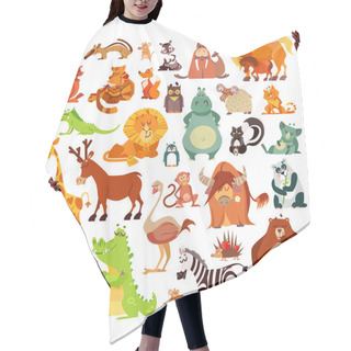 Personality  Great Set Of Cartoon Animals Hair Cutting Cape