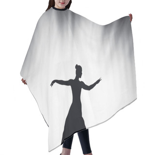 Personality  Shadow Play. People Silhouettes Hair Cutting Cape