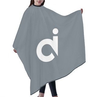 Personality  D And I Letters Logo Hair Cutting Cape