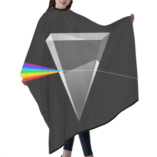 Personality  Refraction Of Light Through A Prism. Vector. Hair Cutting Cape