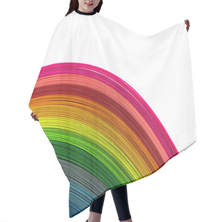Personality  Colorful Paper Hair Cutting Cape