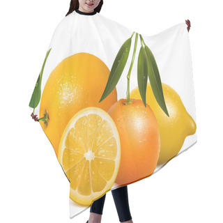 Personality  Vector Tropical Fruits Hair Cutting Cape
