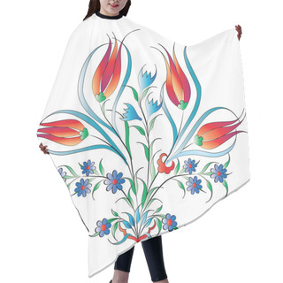 Personality  Traditional Ottoman Design With A Pattern Of Three Hair Cutting Cape