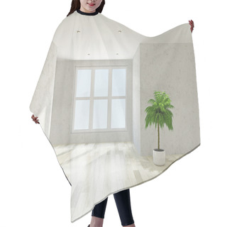 Personality  Empty Room With Windows Hair Cutting Cape