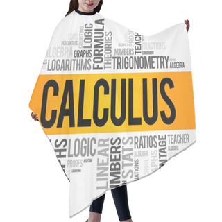 Personality  Calculus Word Cloud Collage Hair Cutting Cape