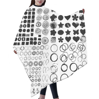 Personality  Abstract Grunge Design Elements Hair Cutting Cape