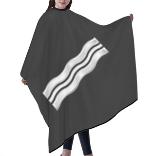 Personality  Bacon Silver Plated Metallic Icon Hair Cutting Cape