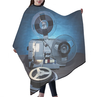 Personality  Vintage Film Projector Hair Cutting Cape