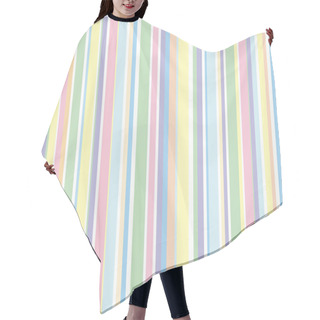 Personality  Strip Pattern, Pastel Colors Hair Cutting Cape