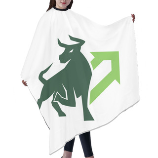 Personality  Bulls Stock Market Trend. Trading Exchange, Up Green Arrow Chart. Price Chart Going Up. Global Economic Boom. Design Vector. Finance Logo. Economic Finance Chart Business Productivity Logo Icon. Hair Cutting Cape