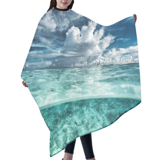 Personality  Amazing Seascape Hair Cutting Cape