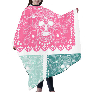 Personality  Day Of The Dead Decoration. Hair Cutting Cape