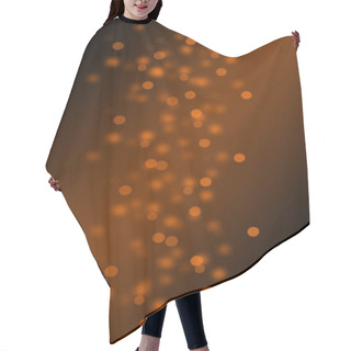 Personality  Gold Abstract Sparkeling Bokeh Background Hair Cutting Cape