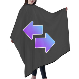 Personality  Arrows Blue Gradient Vector Icon Hair Cutting Cape