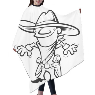 Personality  Scary Cowboy Man Hair Cutting Cape