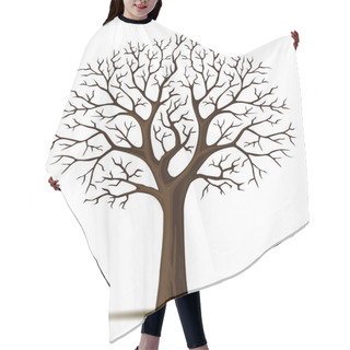 Personality  Vector Silhouette Of Tree Branches Cron Hair Cutting Cape