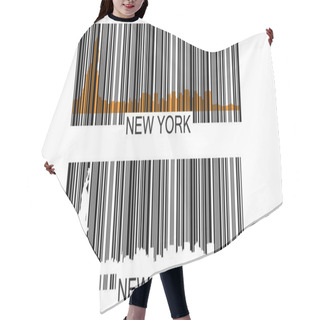 Personality  New York Barcode Hair Cutting Cape