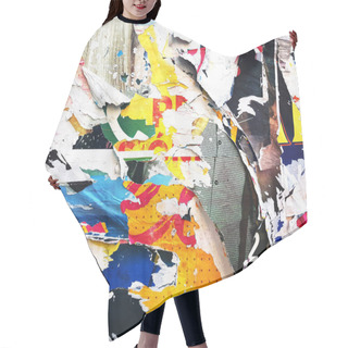 Personality  Photo Of Urban Collage Background Or Typography Paper Texture Hair Cutting Cape