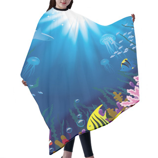Personality  Underwater World Hair Cutting Cape
