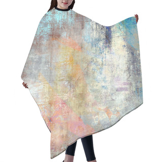 Personality  Color Grunge Background Hair Cutting Cape