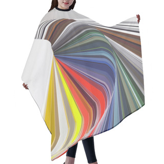 Personality  Abstract Color Chart Hair Cutting Cape