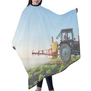 Personality  Tractor Spraying  Hair Cutting Cape