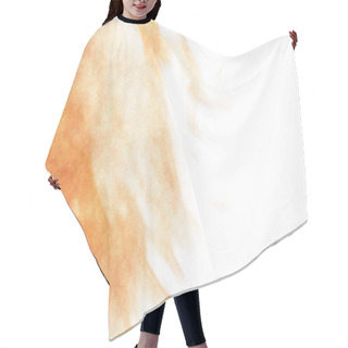 Personality  Abstract Colorful Watercolor On White Background. Digital Art Painting. Hair Cutting Cape