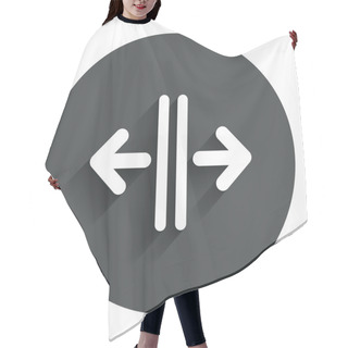 Personality  Open The Door Sign Icon. Control In The Elevator Hair Cutting Cape