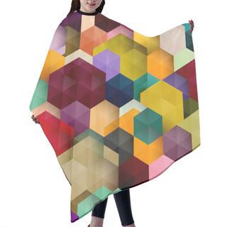 Personality  Abstract Colorful Background Hair Cutting Cape