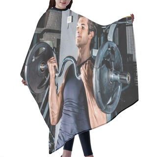 Personality  Man Exercising In Gym  Hair Cutting Cape