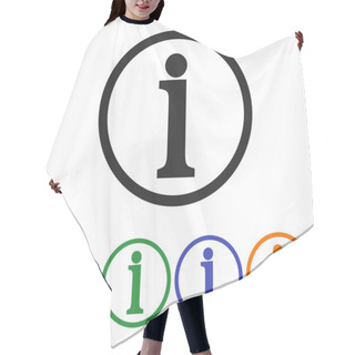 Personality  Information Sign Icon Hair Cutting Cape