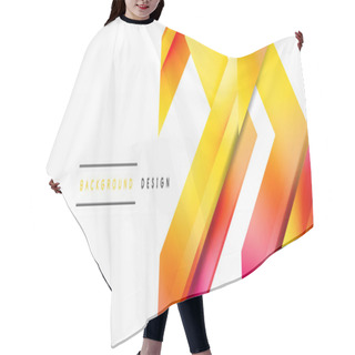 Personality  Dynamic Minimalist Abstraction With Play Of Straight Gradient Lines. Interplay Of Colors And Precise Alignment Creates An Ever-moving Tapestry, Offering Both Simplicity And Visual Allure Hair Cutting Cape