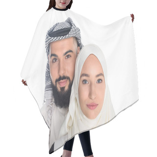 Personality  Muslim Couple Hair Cutting Cape