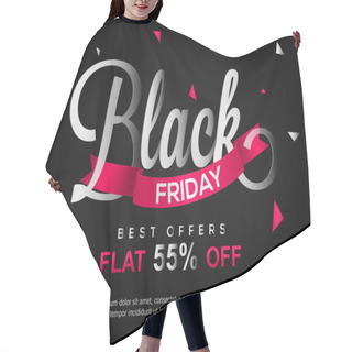 Personality  Black Friday Sale Poster, Banner Or Flyer. Hair Cutting Cape