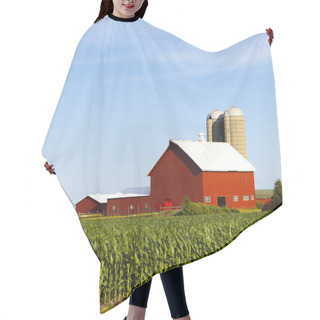 Personality  Countryside Farm In The Morning Hair Cutting Cape